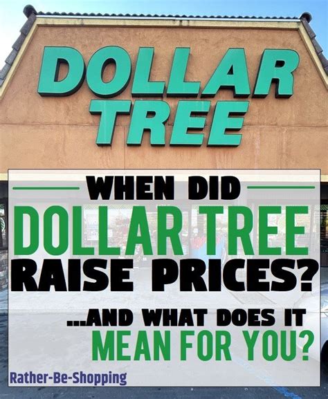 are prices going up at dollar tree